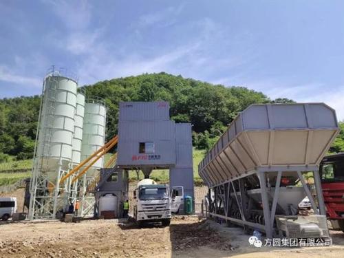 方圓集團hzs120d型箱式環保攪拌站